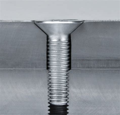 countersinking screws in metal